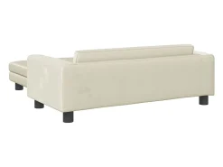 Sofá infantil com apoio de pés 100x50x30 cm veludo cor PT649877^ Sofá