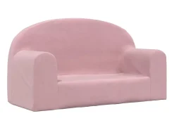 Sofá infantil de 2 lugares pelúcia macia PT994949^ Sofá