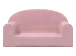 Sofá infantil de 2 lugares pelúcia macia PT994949^ Sofá