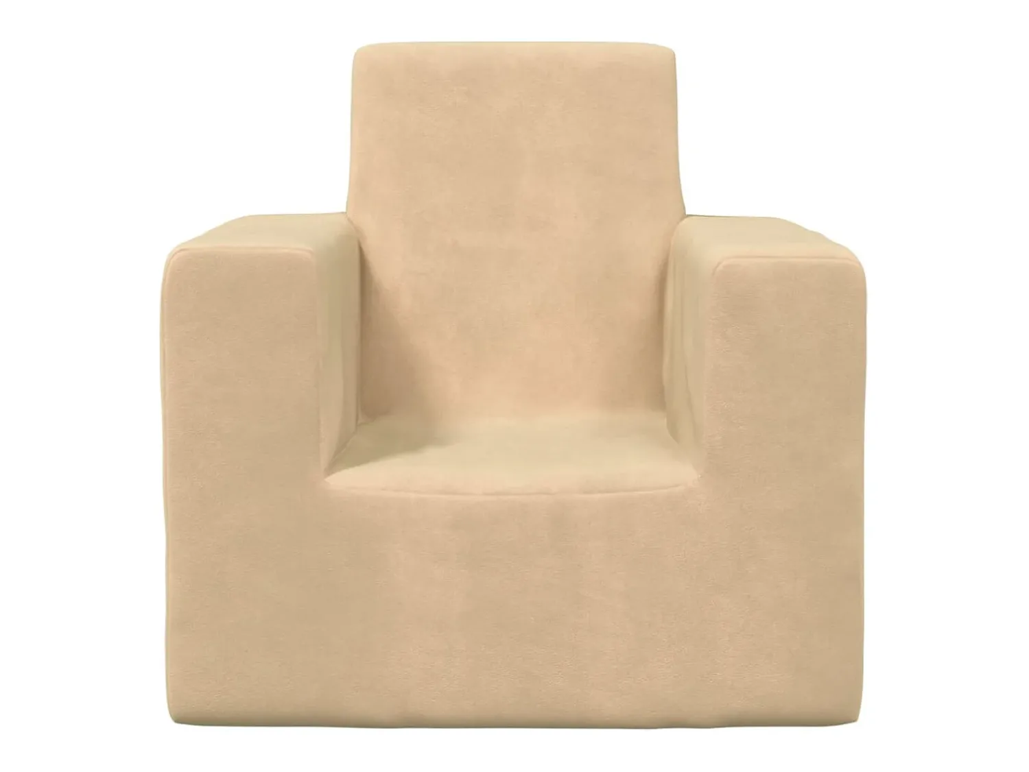 Hot Sofá infantil pelúcia macia cor PT241682 Creme