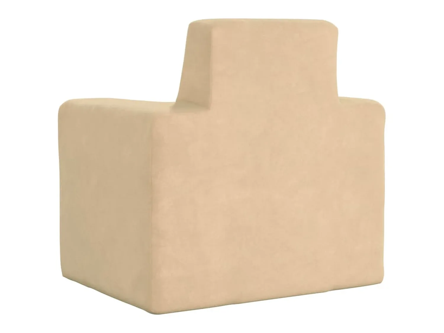 Hot Sofá infantil pelúcia macia cor PT241682 Creme