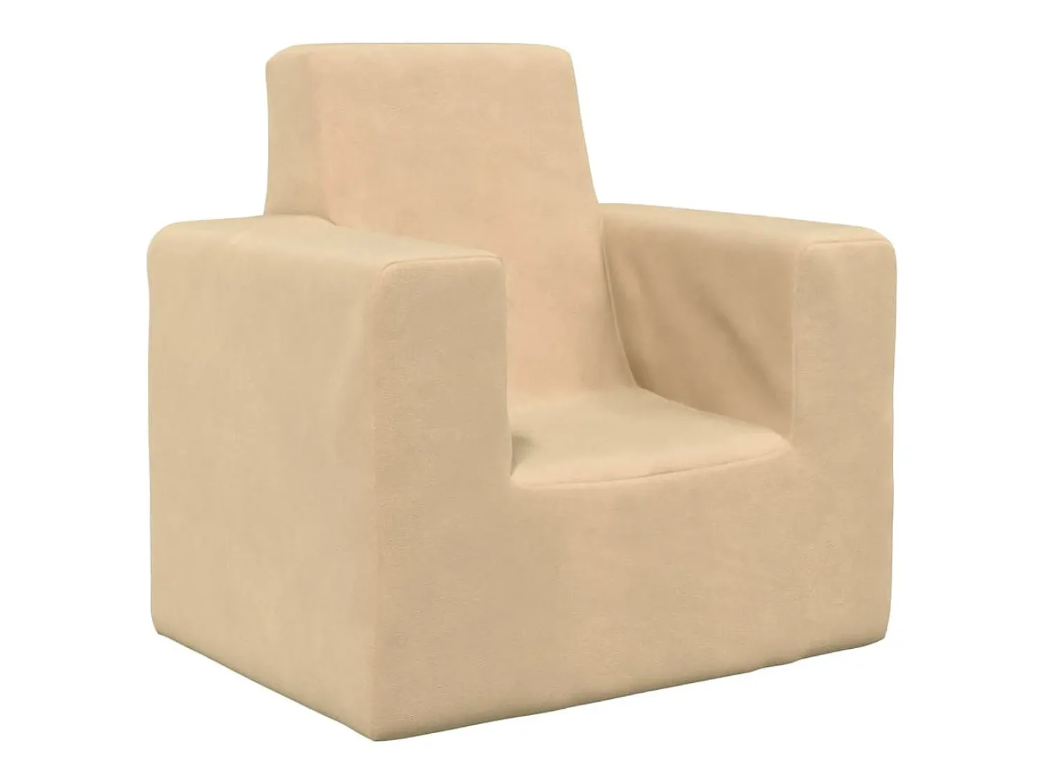 Hot Sofá infantil pelúcia macia cor PT241682 Creme