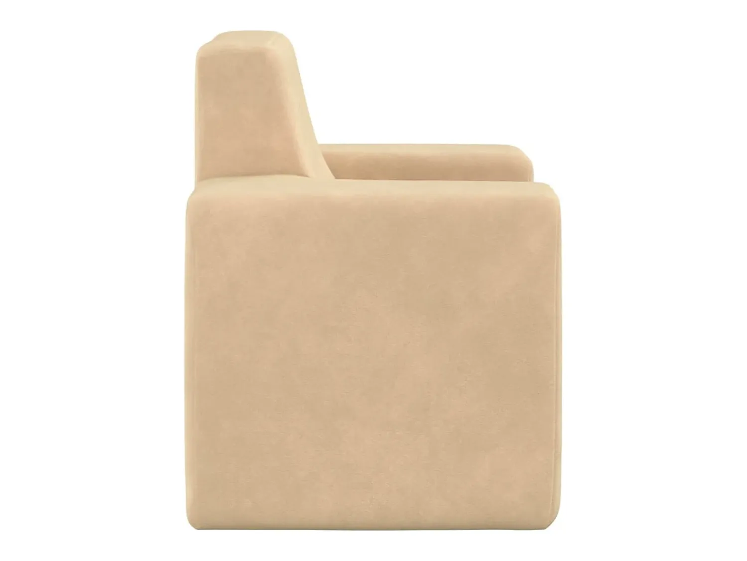 Hot Sofá infantil pelúcia macia cor PT241682 Creme