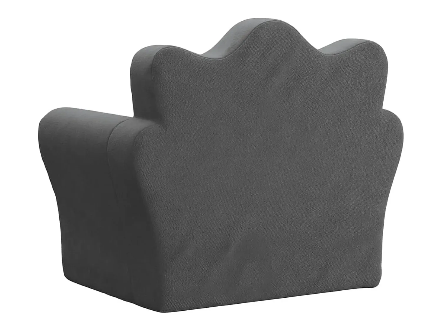 Sale Sofá infantil pelúcia macia antracite PT204981 Cinza antracite