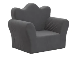 Sale Sofá infantil pelúcia macia antracite PT204981 Cinza antracite
