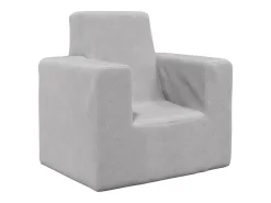 Discount Sofá infantil pelúcia macia -claro PT155054 Cinzento