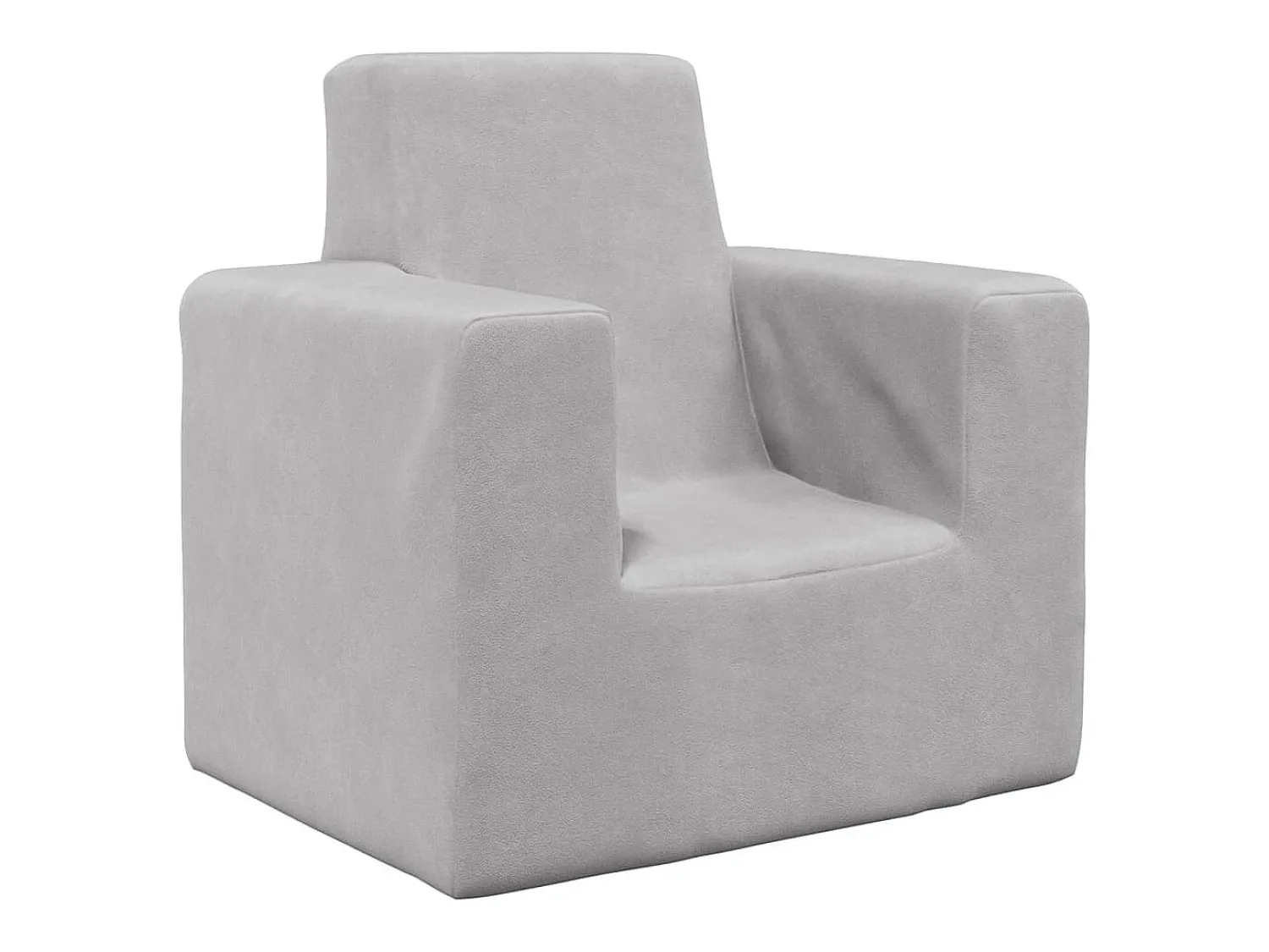 Discount Sofá infantil pelúcia macia -claro PT155054 Cinzento