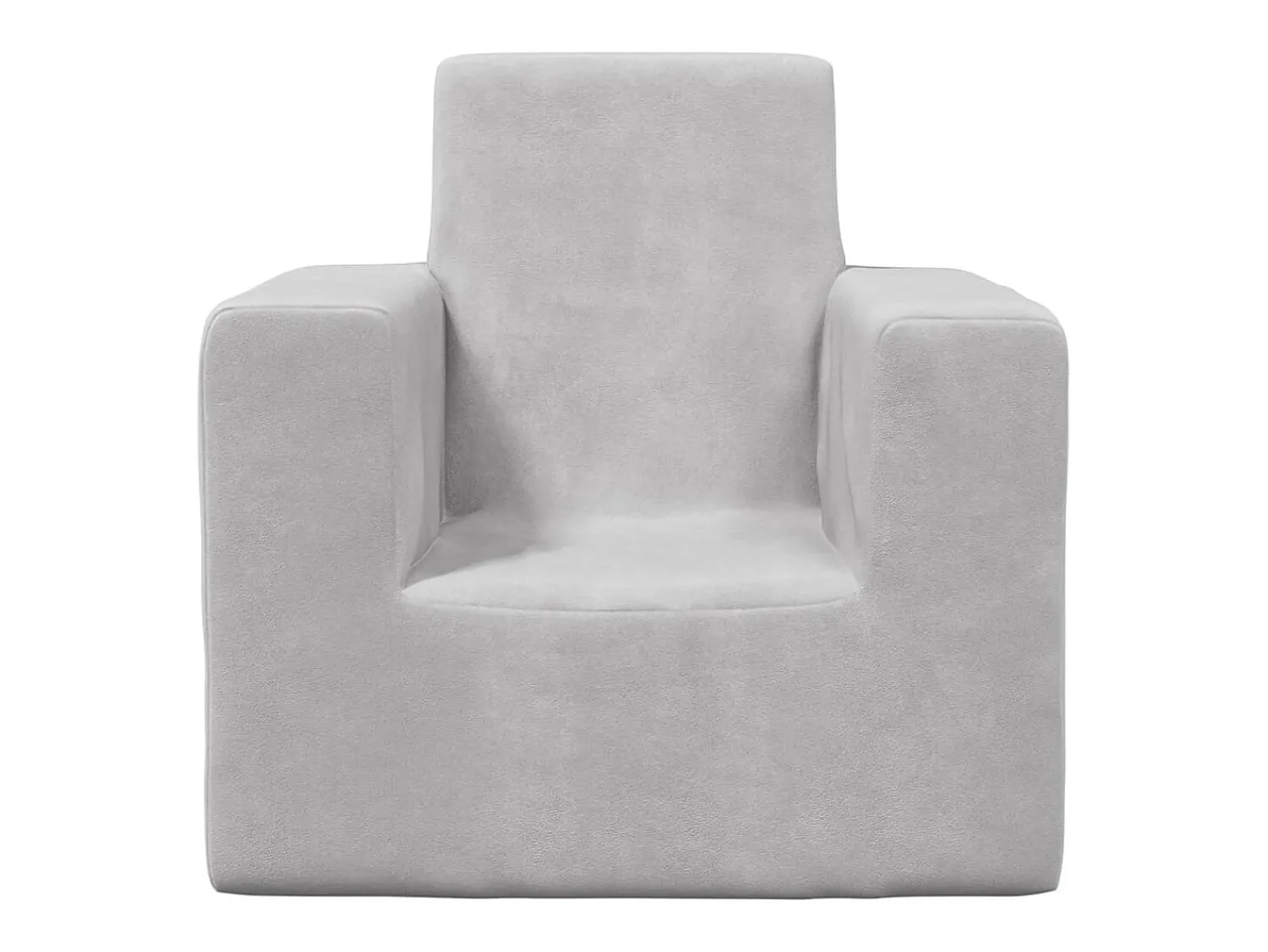 Discount Sofá infantil pelúcia macia -claro PT155054 Cinzento