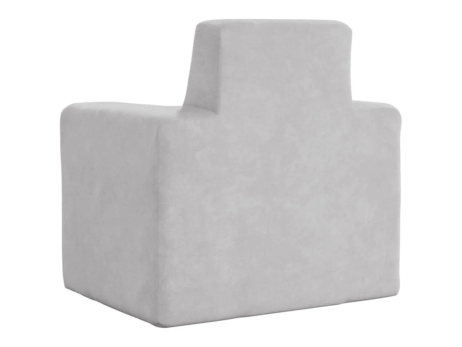Discount Sofá infantil pelúcia macia -claro PT155054 Cinzento