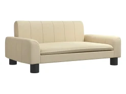 Sofá* Sofá infantil 70x45x30 cm tecido cor PT405833 Creme