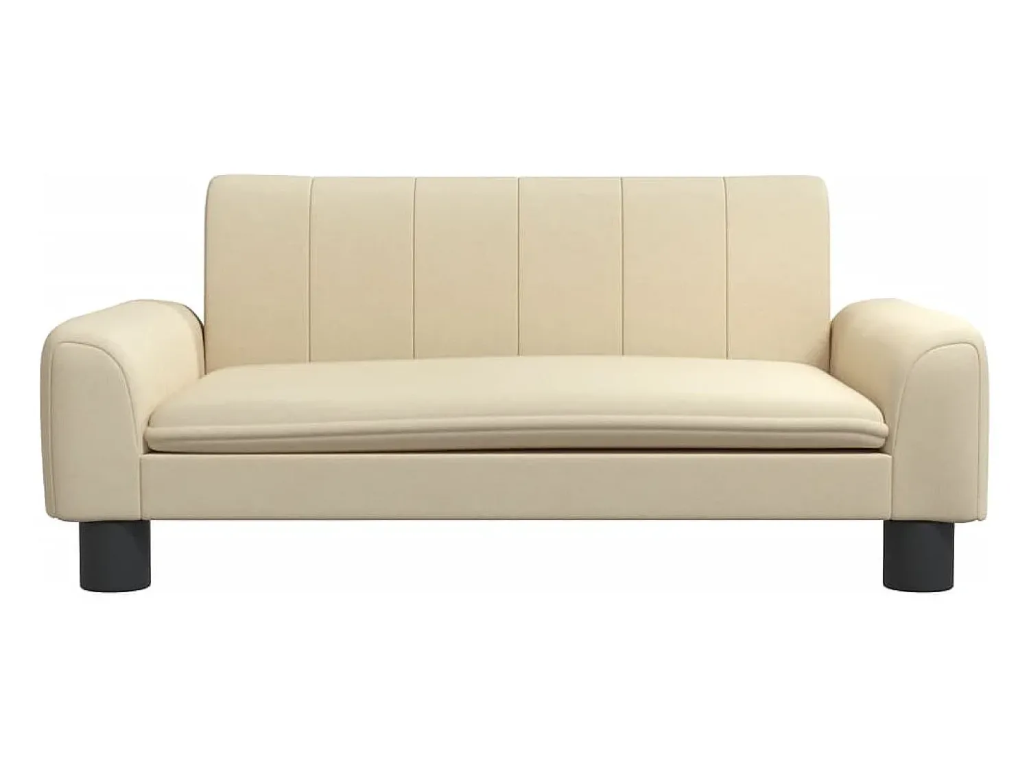 Sofá* Sofá infantil 70x45x30 cm tecido cor PT405833 Creme