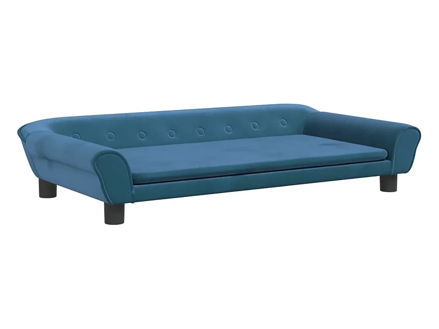 Sofá| Sofá infantil 100x50x26 cm veludo PT146081 Azul