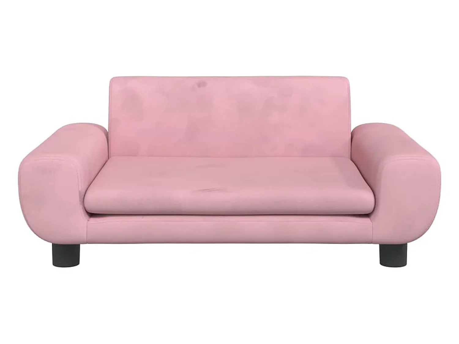 Sofá* Sofá infantil 70x45x33 cm veludo PT689266 Rosa