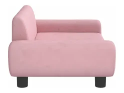 Sofá* Sofá infantil 70x45x33 cm veludo PT689266 Rosa
