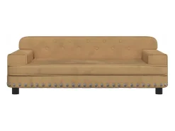 Sofá* Sofá infantil 90x53x30 cm veludo PT722527 Castanho