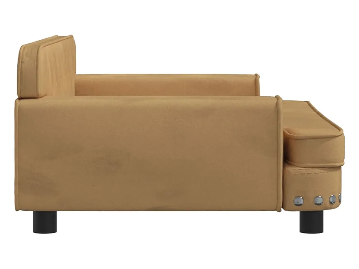 Sofá* Sofá infantil 90x53x30 cm veludo PT722527 Castanho
