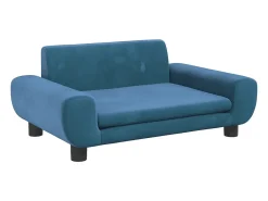 Sofá| Sofá infantil 70x45x33 cm veludo PT511217 Azul
