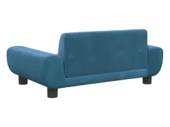 Sofá| Sofá infantil 70x45x33 cm veludo PT511217 Azul