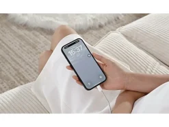 Sofá|ModernLuxe Sofá moderno - 4 lugares - Apoio de pés removível - Portas USB - Compartimentos de armazenamento + Porta-copos - Bege