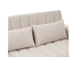 Sofá|ModernLuxe Sofá moderno 2 lugares - com porta-copos e almofadas - Bege