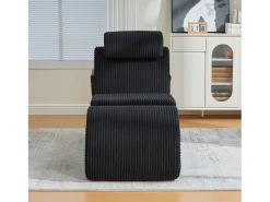 Merax Sofá moderno com design único e ergonômico - 160 x 66 x 90 cm - com almofada de assento removível - veludo -^ Sofá