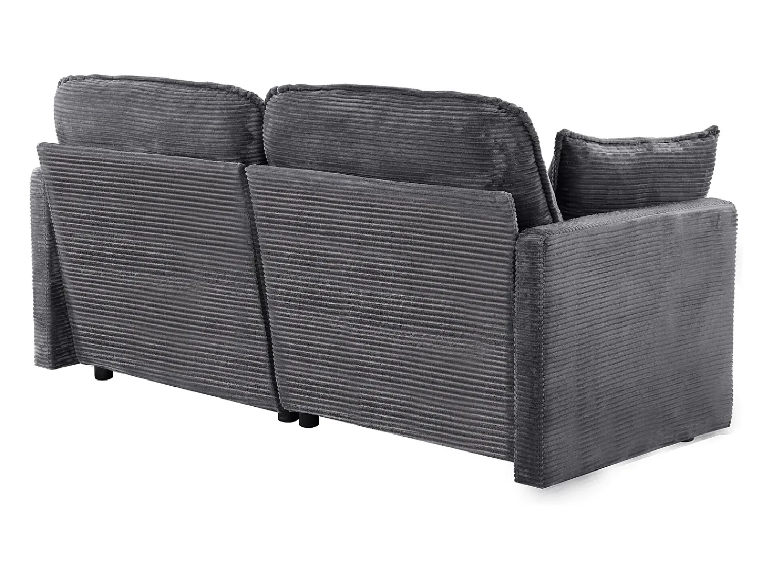 Sale Sofá moderno de 2 lugares, design minimalista, confortável e espaçoso, para sala e quarto Cinzento