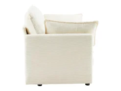 Sale Sofá moderno de 2 lugares, design minimalista, confortável e espaçoso, para sala e quarto Branco