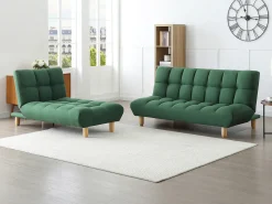 Sofá*Vente-unique Sofá modular convertível em tecido ESTEBAN Verde