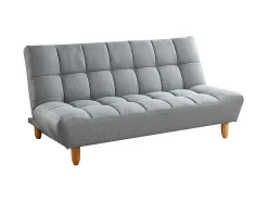 Vente-unique Sofá modular convertível ESTEBAN em tecido cinza^ Sofá