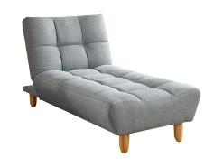 Vente-unique Sofá modular convertível ESTEBAN em tecido cinza^ Sofá