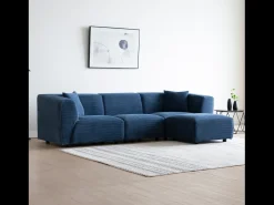 Concept-Usine Sofá modular de 4 lugares em veludo cotelê Monroe^ Sofá