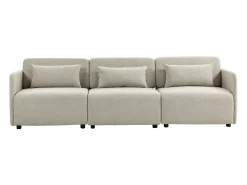 Discount Sofá modular MIA de 3 lugares em tecido Bege
