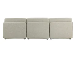Discount Sofá modular MIA de 3 lugares em tecido Bege
