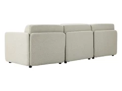 Discount Sofá modular MIA de 3 lugares em tecido Bege