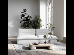 Sofá| Sofá Nuvia Duplo 2 lugares - branco Branco sujo