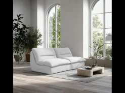 Sofá| Sofá Nuvia Duplo 2 lugares - branco Branco sujo