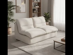Sofá| Sofá Nuvia Duplo 2 lugares - branco Branco sujo