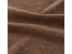 Sofá*DripeX Sofá panorâmico modular 5 lugares - de tecido Chenille marrom - com 6 almofadas - 263x171x66cm Castanho