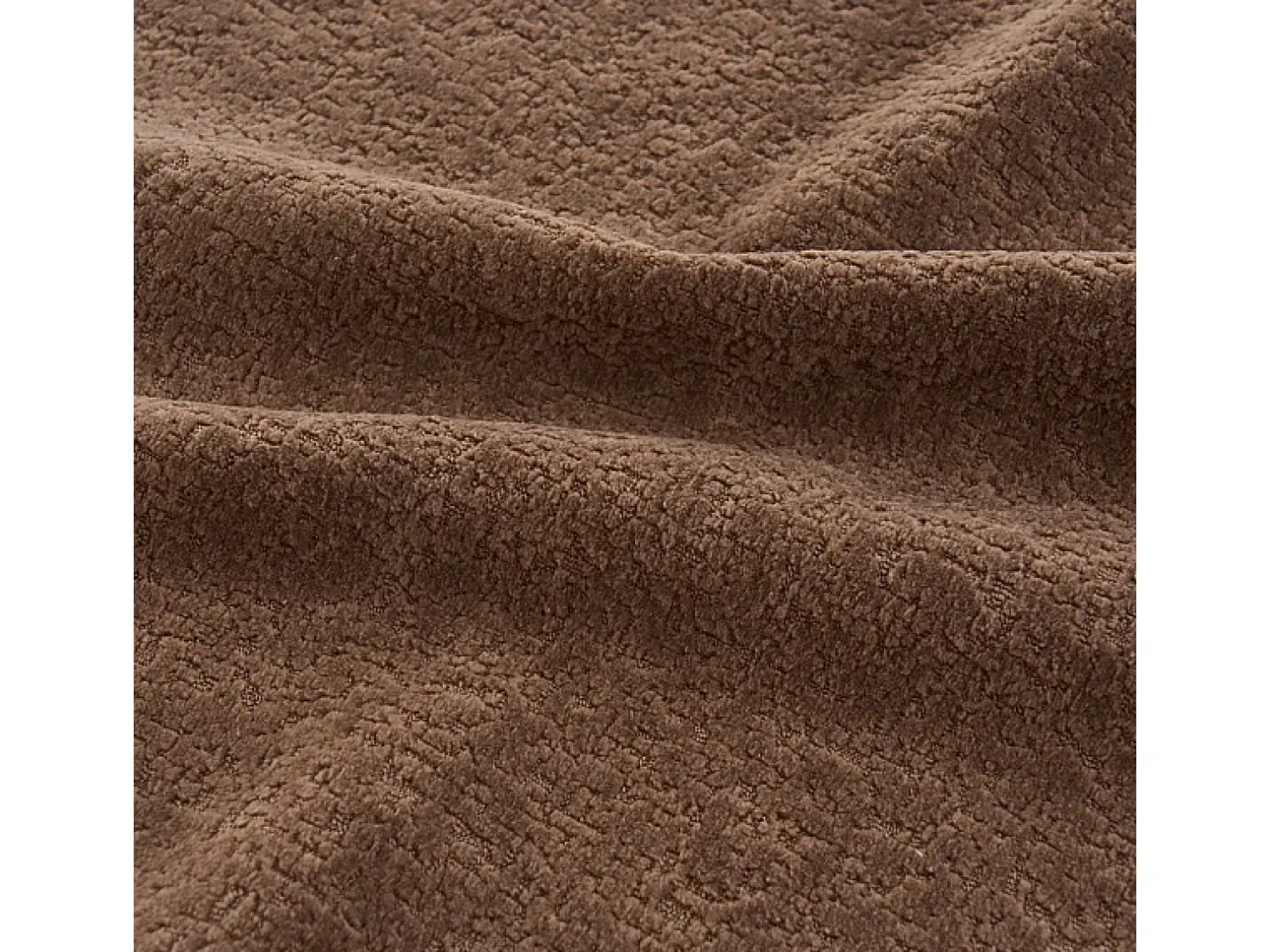 Sofá*DripeX Sofá panorâmico modular 5 lugares - de tecido Chenille marrom - com 6 almofadas - 263x171x66cm Castanho