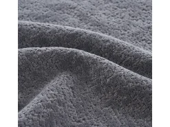 Clearance DripeX Sofá panorâmico modular 5 lugares - de tecido Chenille cinza - com 6 almofadas - 263x171x66cm Cinzento