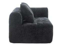 Sofá de 2 lugares - Sofá reto com almofadas e compartimentos de arrumação - chenille - padrão neve^ Sofá