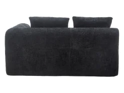 Sofá de 2 lugares - Sofá reto com almofadas e compartimentos de arrumação - chenille - padrão neve^ Sofá