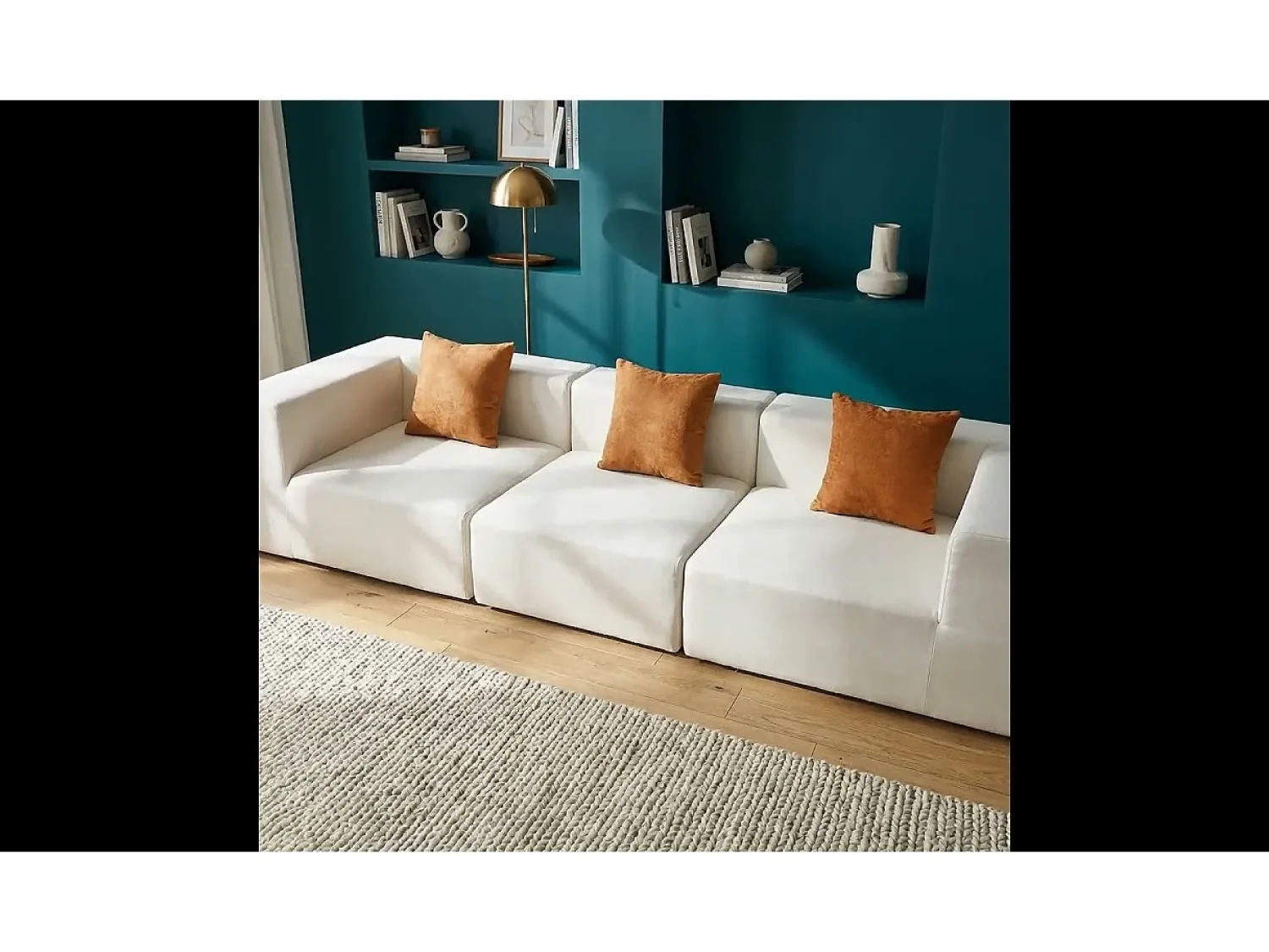 Sofá* Sofá Pure - branco laranja Branco sujo