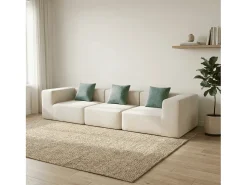 New Sofá Pure 3 lugares - branco sálvia Verde claro / Branco