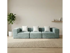 Sofá| Sofá Pure 3 lugares - sálvia branco Verde claro