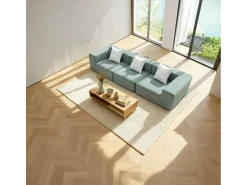 Sofá| Sofá Pure 3 lugares - sálvia branco Verde claro