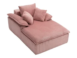 Poltrona*Hauss Spole Sofá reclinável de 1 lugar - Poltrona em bombazine - Não necessita de montagem - Rosa