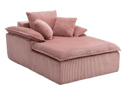 Poltrona*Hauss Spole Sofá reclinável de 1 lugar - Poltrona em bombazine - Não necessita de montagem - Rosa