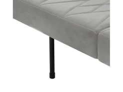 Sofá Relaxante Cinza - Sofá com Pernas e Braços em Madeira - Adequado para Sala de Estar e Quarto^ Sofá