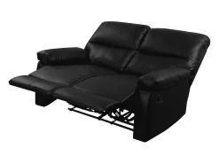 Sofá|Habitat et jardin Sofá relaxante "Lincoln" - 147 x 89 x 103 cm - 2 lugares - Preto
